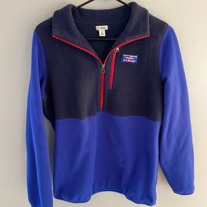 L.L. Bean Dark blue and navy pull over.